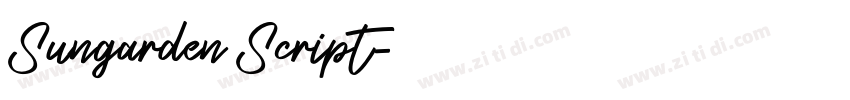 Sungarden Script字体转换 Sungarden Script字体转换
